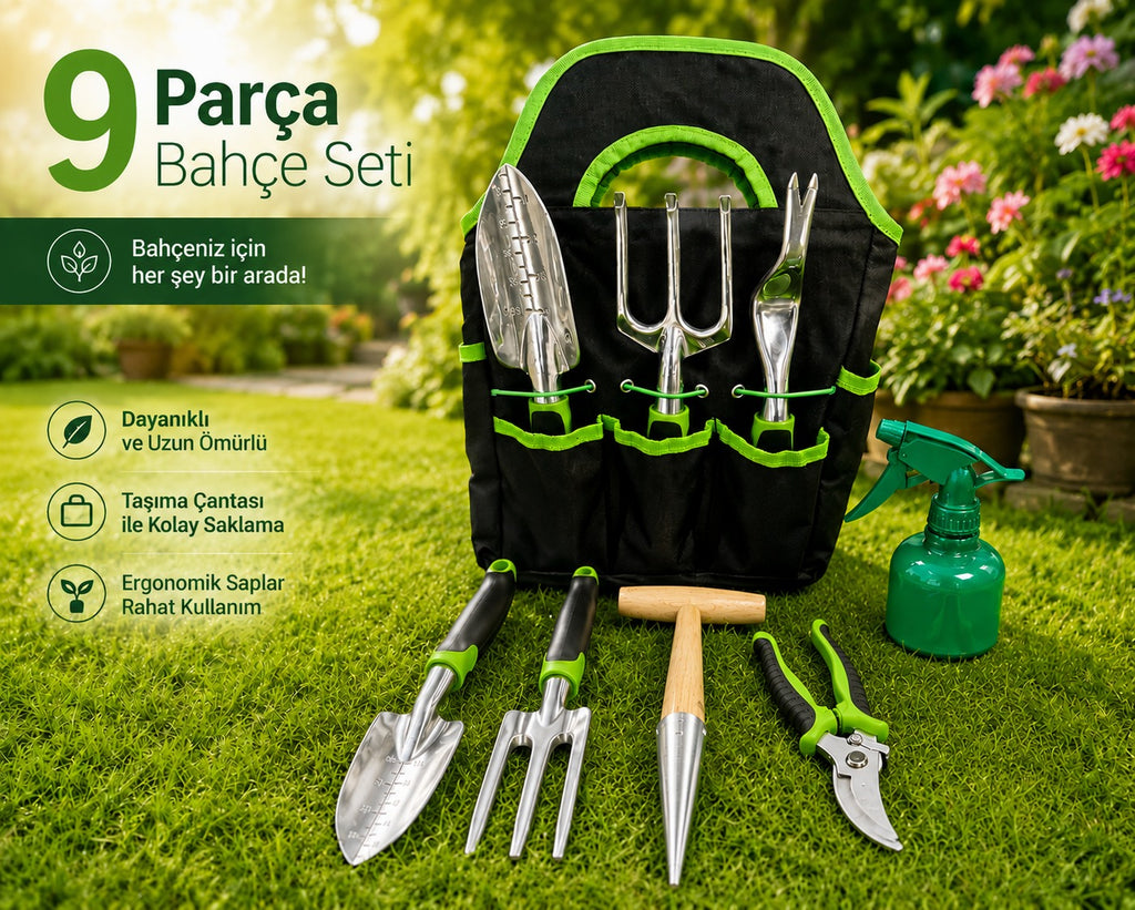 9 Parça Bahçe Seti